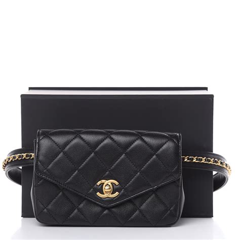 chanel flap waist bag